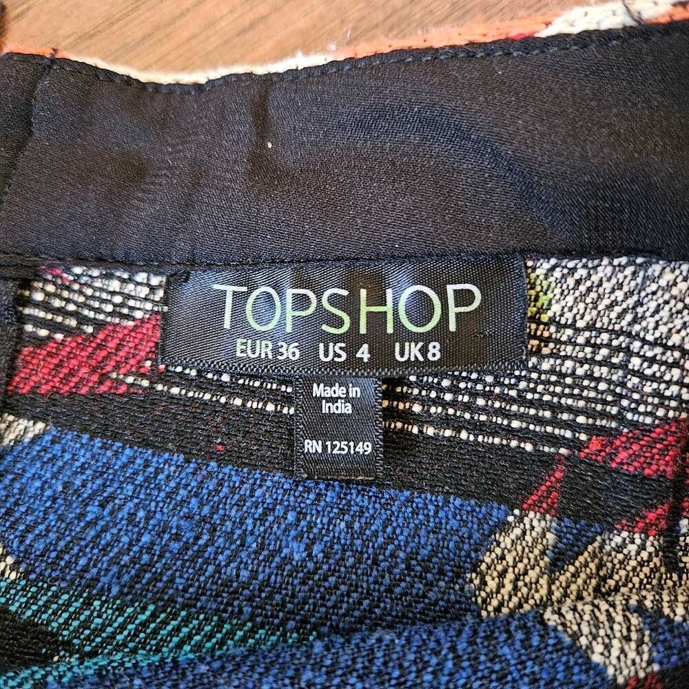 TopShop Aztec Southwestern Mini Skirt - Picture 2 of 7